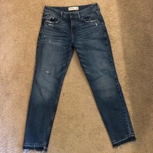 Abocrombie Straight Leg No Hem Jeans